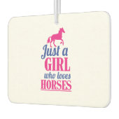 gewoon een meisje dat van paarden houdt luchtverfrisser (Links)