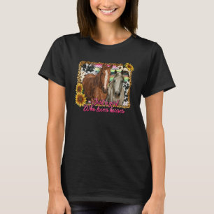 Gewoon Een Meisje Dat Van Paarden Houdt Luipaard Z T-shirt