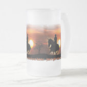 gewoon een meisje dat van paarden houdt matglas bierpul (Voorkant rechts)