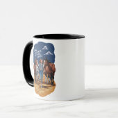 Gewoon een meisje dat van paarden houdt mok (Voorkant links)