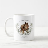 Gewoon een meisje dat van paarden houdt | Monogram Koffiemok (Links)