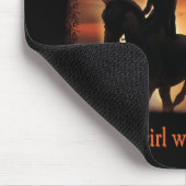 gewoon een meisje dat van paarden houdt muismat (Hoek)