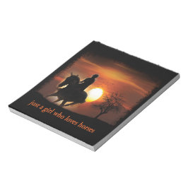 gewoon een meisje dat van paarden houdt notitieblok