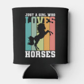Gewoon een meisje dat van paarden houdt | Paard me Blikjeskoeler (Achterkant)