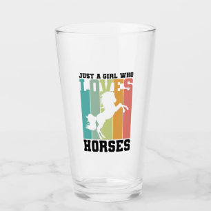 Gewoon een meisje dat van paarden houdt   Paard me Glas