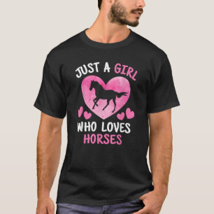 Gewoon Een Meisje Dat Van Paarden Houdt Paard Paa T-shirt
