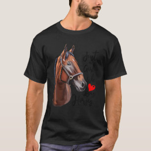 Gewoon Een Meisje Dat Van Paarden Houdt Paard Vrou T-shirt