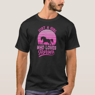 Gewoon een meisje dat van Paarden houdt, Paardeng T-shirt
