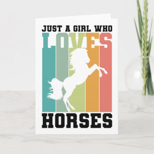 Gewoon een meisje dat van Paarden houdt   Paardenm Kaart