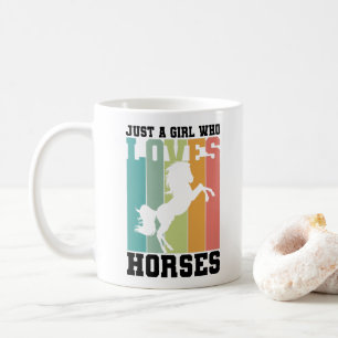 Gewoon een meisje dat van Paarden houdt Paardenm Koffiemok