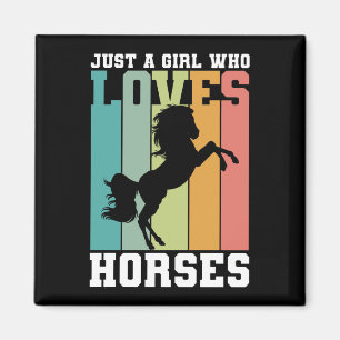 Gewoon een meisje dat van Paarden houdt   Paardenm Magneet