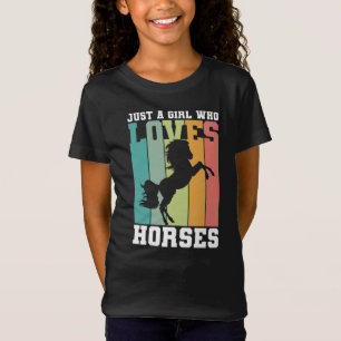 Gewoon een meisje dat van Paarden houdt   Paardenm T-shirt