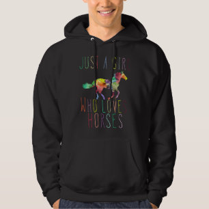 Gewoon een meisje dat van paarden houdt Paardrijde Hoodie