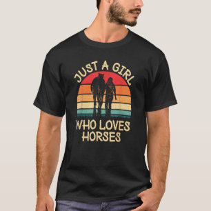 Gewoon Een Meisje Dat Van Paarden Houdt Paardrijde T-shirt