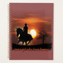 gewoon een meisje dat van paarden houdt planner