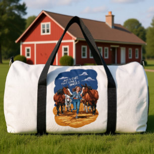 Gewoon Een Meisje Dat Van Paarden Houdt Plunjezak