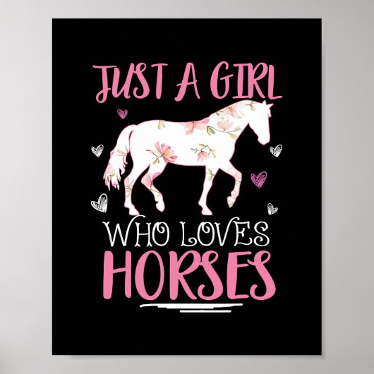 Gewoon een meisje dat van Paarden houdt... Poster (Voorkant)
