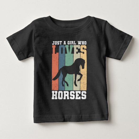 Gewoon een meisje dat van Paarden houdt | Retro p (Voorkant)