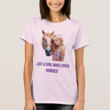 Gewoon een meisje dat van paarden houdt - Schattig