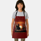 gewoon een meisje dat van paarden houdt schort (Insitu)