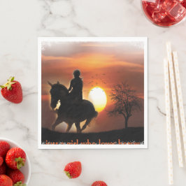 gewoon een meisje dat van paarden houdt servet