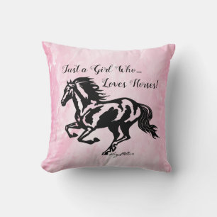 Gewoon een meisje dat van paarden houdt, Sierkusse Kussen