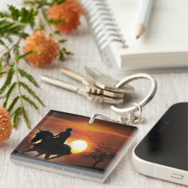 gewoon een meisje dat van paarden houdt sleutelhanger