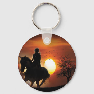 gewoon een meisje dat van paarden houdt sleutelhanger