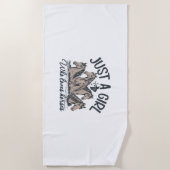 Gewoon een meisje dat van paarden houdt strandlaken (Voorkant)