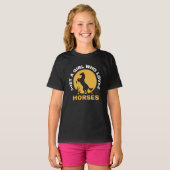 gewoon een meisje dat van paarden houdt t-shirt (Voorkant volledig)