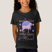 Gewoon een meisje dat van paarden houdt. t-shirt (Voorkant)