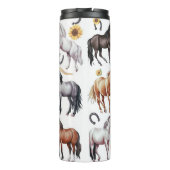 Gewoon een meisje dat van paarden houdt thermosbeker (Achterkant)