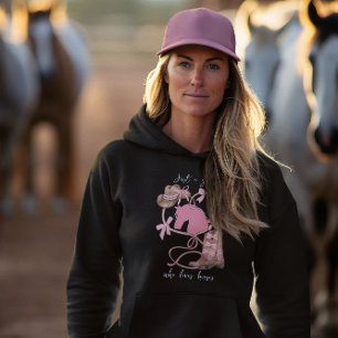 Gewoon een meisje dat van paarden houdt, Western,  Hoodie