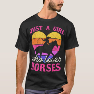 Gewoon Een Meisje Dat Van Paarden Vrouwen Cowgirl  T-shirt