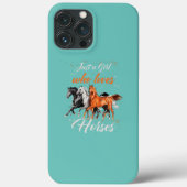 Gewoon een meisje dat van paardenpest houdt Case-Mate iPhone case (Achterkant)