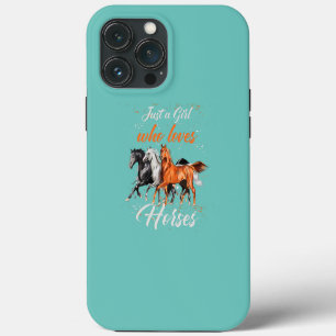 Gewoon een meisje dat van paardenpest houdt iPhone 13 pro max hoesje