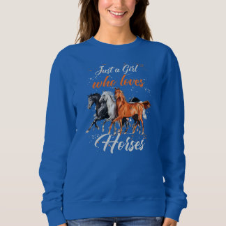 Gewoon een meisje dat van paardenpest houdt trui