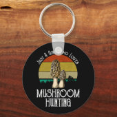 Gewoon een meisje dat van paddenstoeljacht houdt - sleutelhanger (Voorkant)