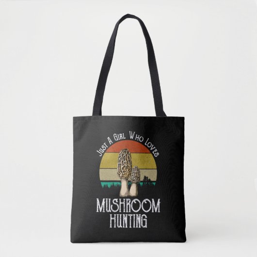 Gewoon een meisje dat van paddenstoeljacht houdt - tote bag (Voorkant)