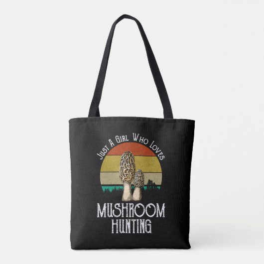 Gewoon een meisje dat van paddenstoeljacht houdt - tote bag (Achterkant)