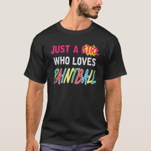 Gewoon Een Meisje Dat Van Paintball Houdt Zegt Pai T-shirt