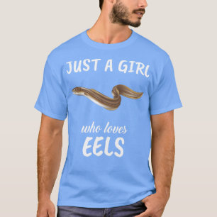 Gewoon een meisje dat van paling houdt t-shirt