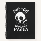 Gewoon een meisje dat van Panda houdt Notitieboek (Voorkant)