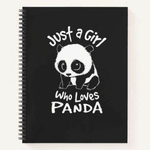 Gewoon een meisje dat van Panda houdt Notitieboek