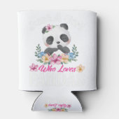 Gewoon een meisje dat van Pandas Cute Panda T-Shir Blikjeskoeler (Achterkant)