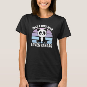Gewoon een meisje dat van Pandas houdt, die diere T-shirt