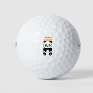Gewoon een meisje dat van panda's houdt golfballen