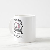 Gewoon een meisje dat van panda's houdt mok - Cute (Voorkant links)