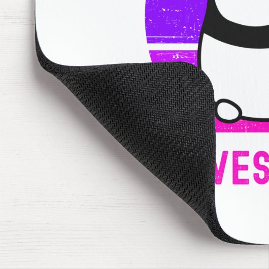 Gewoon een meisje dat van Pandas houdt Muismat (Hoek)