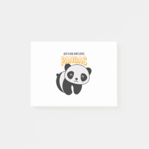 Gewoon een meisje dat van Pandas houdt Post-it® Notes